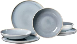 CreaTable Eetservies Lava Stone Reliëfdecor (set) -Kookcentrum ritzenhoff breker eetservies skagen ston set 3 scaled