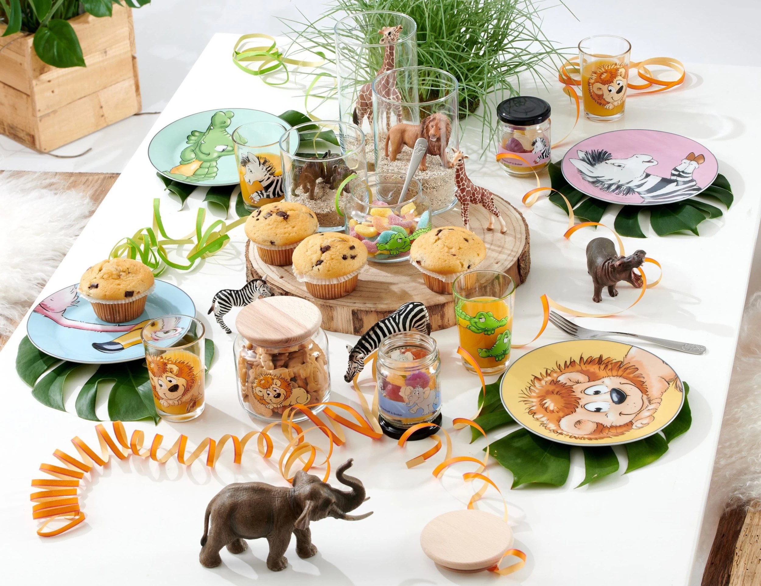 Ritzenhoff & Breker Kinderservies-set Happy Zoo, Leo Met Leeuwen-decor (set) 8 Ritzenhoff & Breker Kinderservies-set Happy Zoo, Leo Met Leeuwen-decor (set) - Afbeelding 8