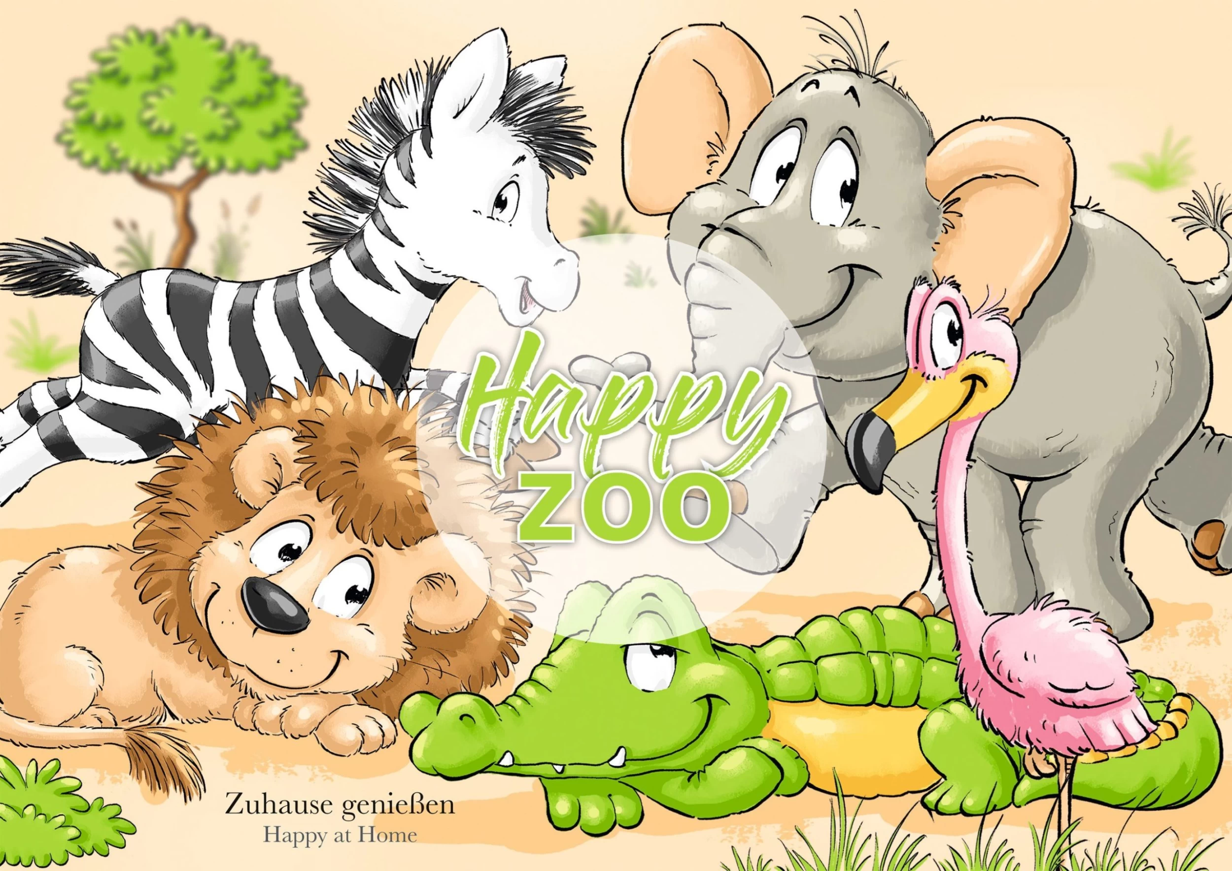 Ritzenhoff & Breker Kinderservies-set Happy Zoo, Leo Met Leeuwen-decor (set) 9 Ritzenhoff & Breker Kinderservies-set Happy Zoo, Leo Met Leeuwen-decor (set) - Afbeelding 9