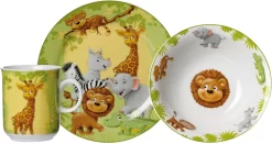 CreaTable Plat Bord Dinerbord Pietra Aardewerk, Elk Exemplaar Is Uniek (set, 4 Stuks) -Kookcentrum ritzenhoff breker kinderservies set wilde dieren set multicolor 18 scaled