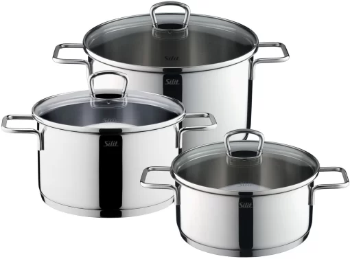 Silit Pannenset ALICANTE Inductie (set, 6-delig) -Kookcentrum silit pannenset alicante inductie set 6 delig zilver 5
