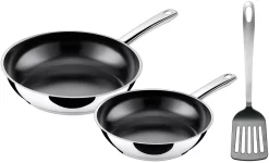 CS-Solingen Hapjespan Ster Inductie (1-delig) -Kookcentrum silit pannenset talis edelstalen pan met keramische coating 3 delig zilver 8