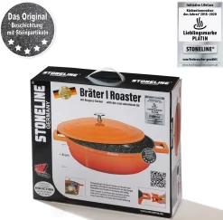STONELINE Braadpan 28 Cm (1-delig) 25 STONELINE Braadpan 28 Cm (1-delig) -Kookcentrum stoneline braadpan 28 cm 1 delig oranje 14