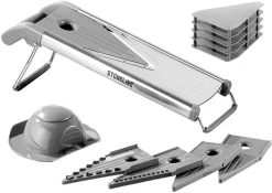 GEFU Pureeknijper PRENSO Ook Ideaal Voor Sap En Spätzle, Robuust Roestvrijstalen Ontwerp (set) -Kookcentrum stoneline groenterasp 8 stuks zilver 12