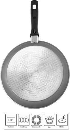 STONELINE Koekenpan 2-delig Met Verwijderbare Tussenwand -Kookcentrum stoneline koekenpan 2 delig met verwijderbare tussenwand zwart 10