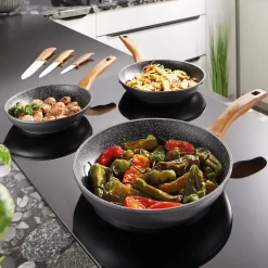 STONELINE Koekenpan Back To Nature Inductie (1-delig) -Kookcentrum stoneline koekenpan back to nature inductie 1 delig grijs 10