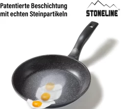 STONELINE Koekenpan Inductie (1-delig) -Kookcentrum stoneline koekenpan inductie 1 delig grijs 24