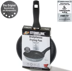 STONELINE Koekenpan Krasvaste Stoneline®-antiaanbaklaag -Kookcentrum stoneline koekenpan krasvaste stoneline antiaanbaklaag grijs 5
