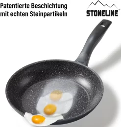 STONELINE Koekenpan STONELINE®- Keramische Coating, Inductie (1-delig) -Kookcentrum stoneline koekenpan stoneline keramische coating inductie 1 delig grijs 3