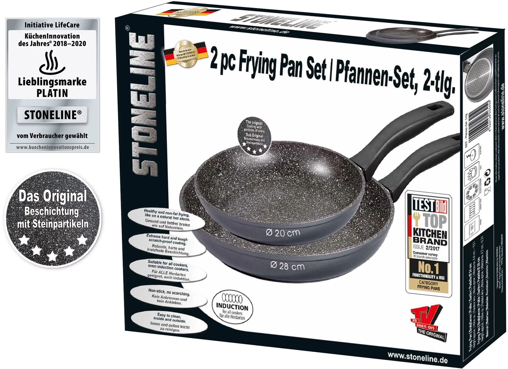 STONELINE Pannenset Inductie (set, 2-delig) 6 STONELINE Pannenset Inductie (set, 2-delig) - Afbeelding 6