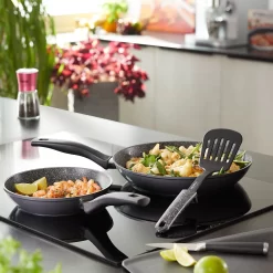 STONELINE Pannenset Inductie (set, 3-delig) -Kookcentrum stoneline pannenset inductie set 3 delig grijs 14