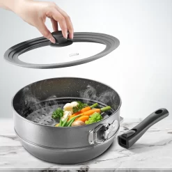 STONELINE Pannenset Inductie (set) -Kookcentrum stoneline pannenset inductie set grijs 9