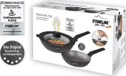 STONELINE Pannenset Smell Well Inductie (set, 4-delig) -Kookcentrum stoneline pannenset smell well inductie set 4 delig grijs 13