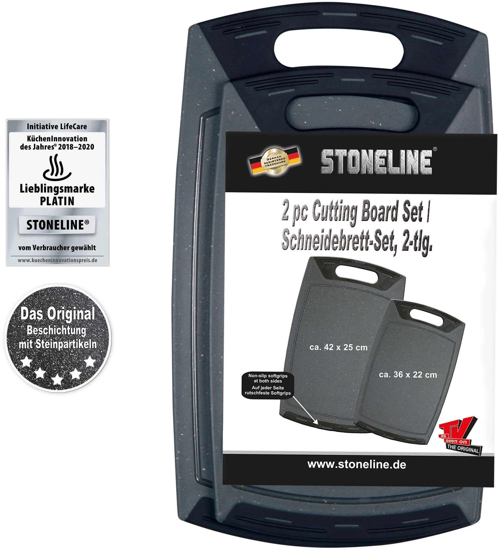 STONELINE Snijplank (set, 2 Stuks) 9 STONELINE Snijplank (set, 2 Stuks) - Afbeelding 9