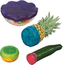 WENKO Voorraadbus Maya (1-delig) -Kookcentrum stoneline vershouddeksel plastic herbruikbaar set 4 delig multicolor 5