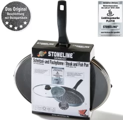 STONELINE Vispan XXL Ook Ideaal Voor Schnitzel, Inductie -Kookcentrum stoneline vispan xxl ook ideaal voor schnitzel inductie grijs 5