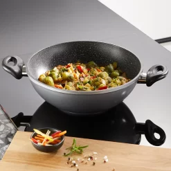 STONELINE Wok Ø 28 Cm, Inductie 27 STONELINE Wok Ø 28 Cm, Inductie -Kookcentrum stoneline wok 28 cm inductie grijs 13