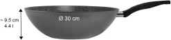STONELINE Wok Ø 30 Cm, Inductie (1-delig) -Kookcentrum stoneline wok 30 cm inductie 1 delig grijs 4