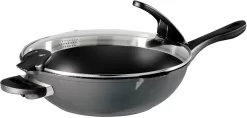 STONELINE Wok Ø 32 Cm, Afneembare Grepen, Inductie