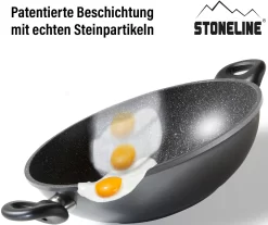 STONELINE Wok Ø 32 Cm, Inductie -Kookcentrum stoneline wok 32 cm inductie grijs 2