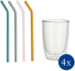 Ritzenhoff & Breker Beker Jasper 4-delig (set, 4-delig) -Kookcentrum villeroy boch longdrinkglas artesano hotcold beverages 4 bekers 4 rietjes als set set wit 5