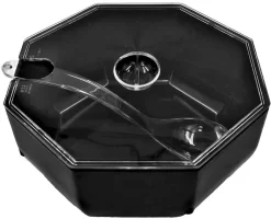 Classic Kookschort -Kookcentrum waca kom geschikt voor de vaatwasser geschikt voor levensmiddelen gehard oppervlak made in germany inclusief deksel en slalepel oe 24 cm inhoud 3 liter set 3 delig zwart 4