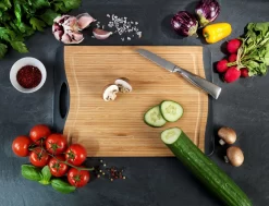 WENKO Snijplank Bamboe, Antislip -Kookcentrum wenko snijplank bamboe antislip bruin 5