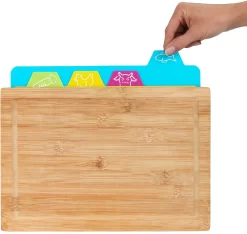 WENKO Snijplank Bella Inclusief 4 Snijmatten -Kookcentrum wenko snijplank bella inclusief 4 snijmatten bruin 4