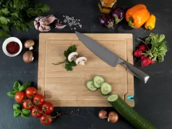 WENKO Snijplank Met Messenslijper L, 36 X 28 Cm -Kookcentrum wenko snijplank met messenslijper l 36 x 28 cm bruin 5