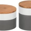 WENKO Voorraadbus Malta (0,75l & 0,45l), In Een Trendy Colourblock-design (set, 2-delig)