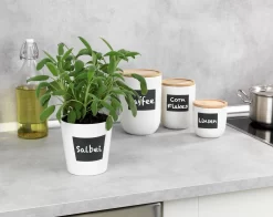 WENKO Voorraadbus Waia 1,5 Liter, Met Krijtbord (1-delig) 22 WENKO Voorraadbus Waia 1,5 Liter, Met Krijtbord (1-delig) -Kookcentrum wenko voorraadbus waia 15 liter met krijtbord 1 delig wit 10