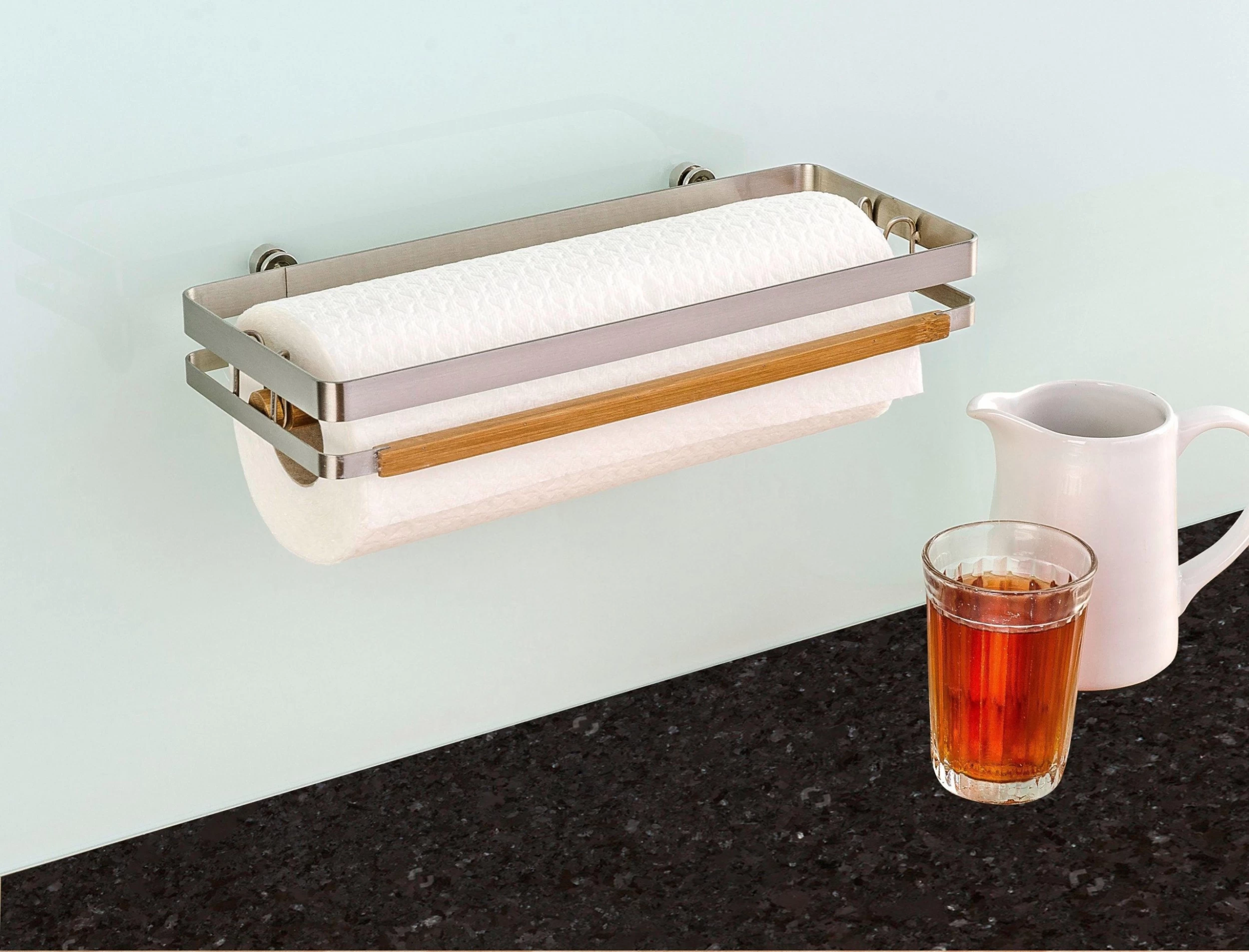 WENKO Wandrolhouder Premium Met Bevestiging Zonder Boren 2 WENKO Wandrolhouder Premium Met Bevestiging Zonder Boren - Afbeelding 2