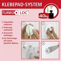 WENKO Wandrolhouder Turbo-Loc® Premium Van Gepoedercoat Plaatstaal -Kookcentrum wenko wandrolhouder turbo loc premium van gepoedercoat plaatstaal zilver 14