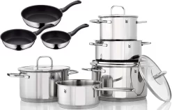 CS-Solingen Pannenset Monheim (set, 6-delig) -Kookcentrum wmf pannenset inspiration inclusief 3 delige pannenset devil inductie set 12 delig zilver 4 scaled