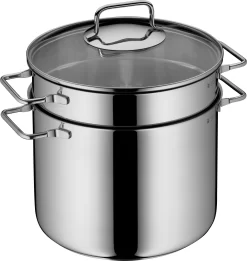 STONELINE Wok -Kookcentrum wmf spaghettipan met zeefinzet oe 24 cm inductie 1 delig zilver 2