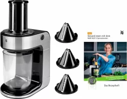 Severin Elektrisch Mes EM 3965 -Kookcentrum wmf spiraalsnijder kult x met 3 snij inzetstukken zilver 1
