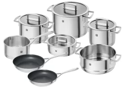Elo Pannenset Platina Inductie (set, 9-delig) -Kookcentrum zwilling kookpan vitality massieve gegoten edelstalen handgrepen stay cool handgreep inductie set 12 delig zilver 3 scaled